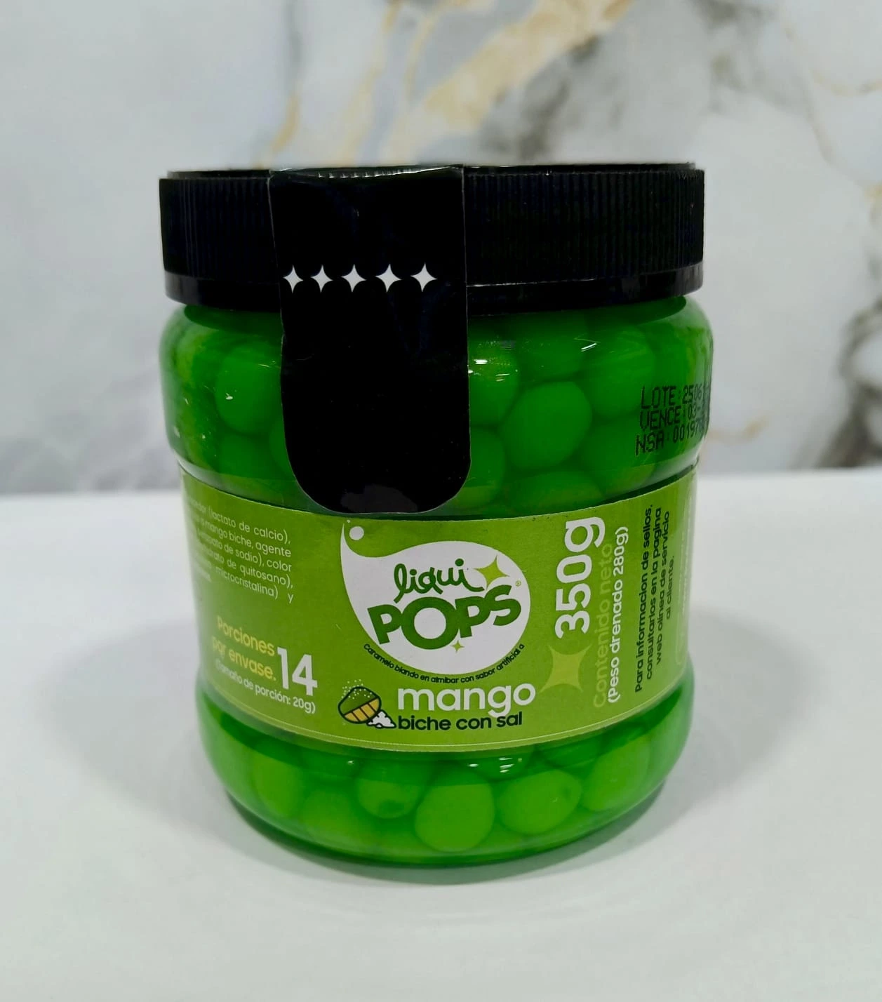 LIQUI POPS MANGO BICHE CON SAL 350G