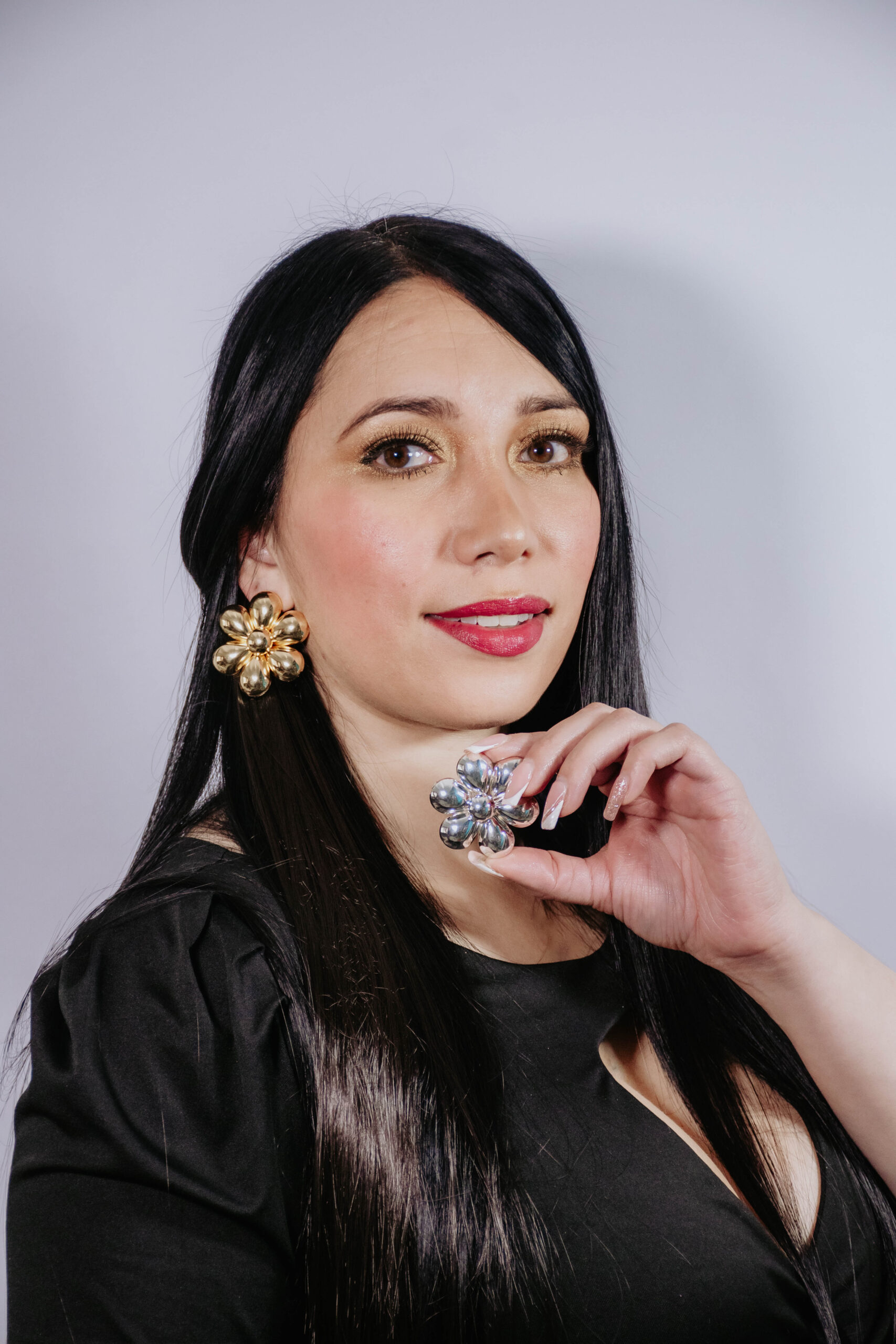 ARETES FLOR GRANDE COVER GOLD