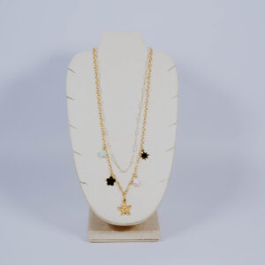 CADENA CHARMS HIBISCOS