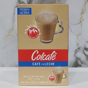 COLCAFE MEZCLA INSTANTANEA DE CAFE CON LECHE 132G *6 SOBRES