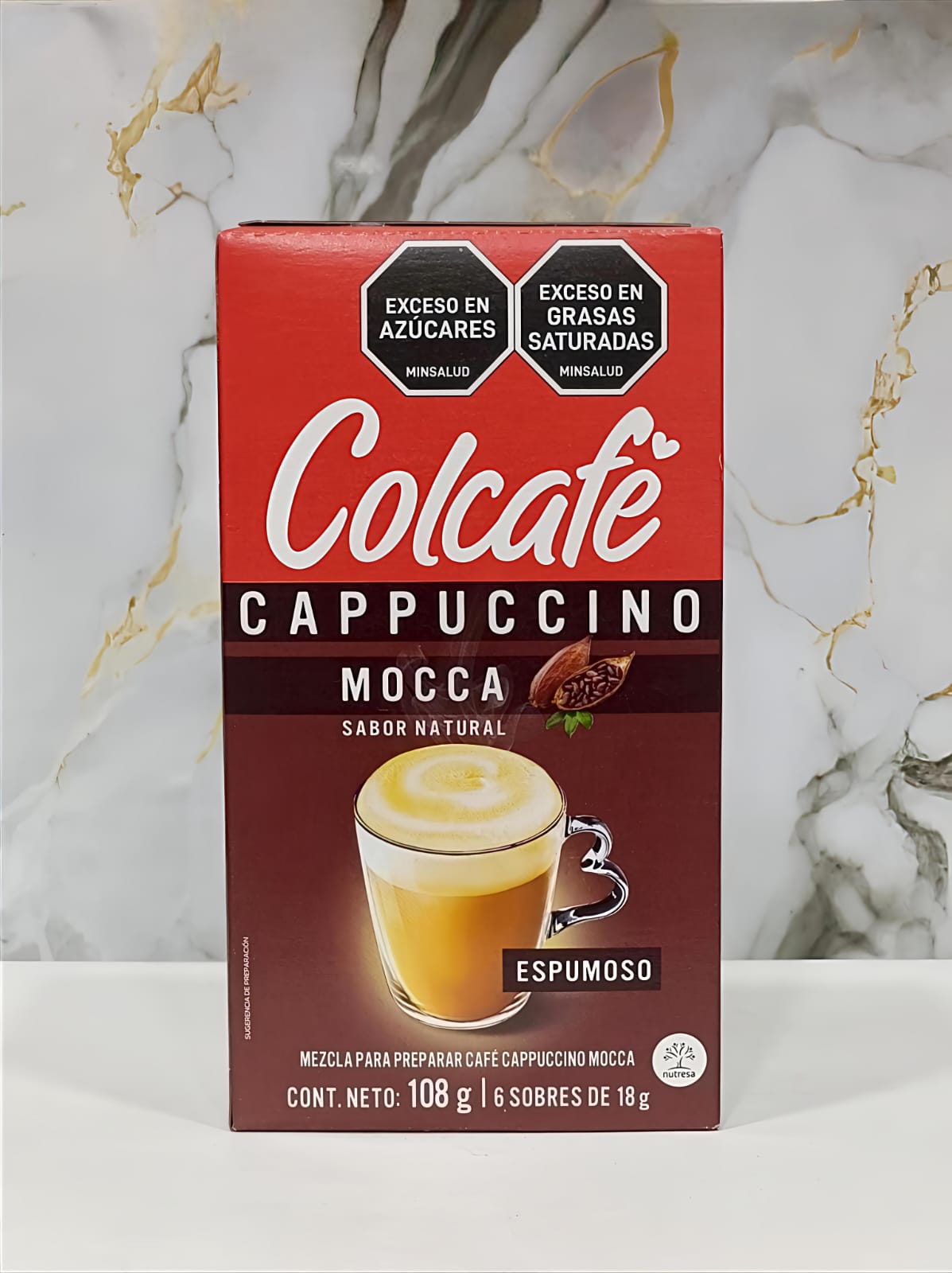 COLCAFE MEZCLA INSTANTANEA DE CAPPUCCINO MOCCA 108G *6 SOBRES