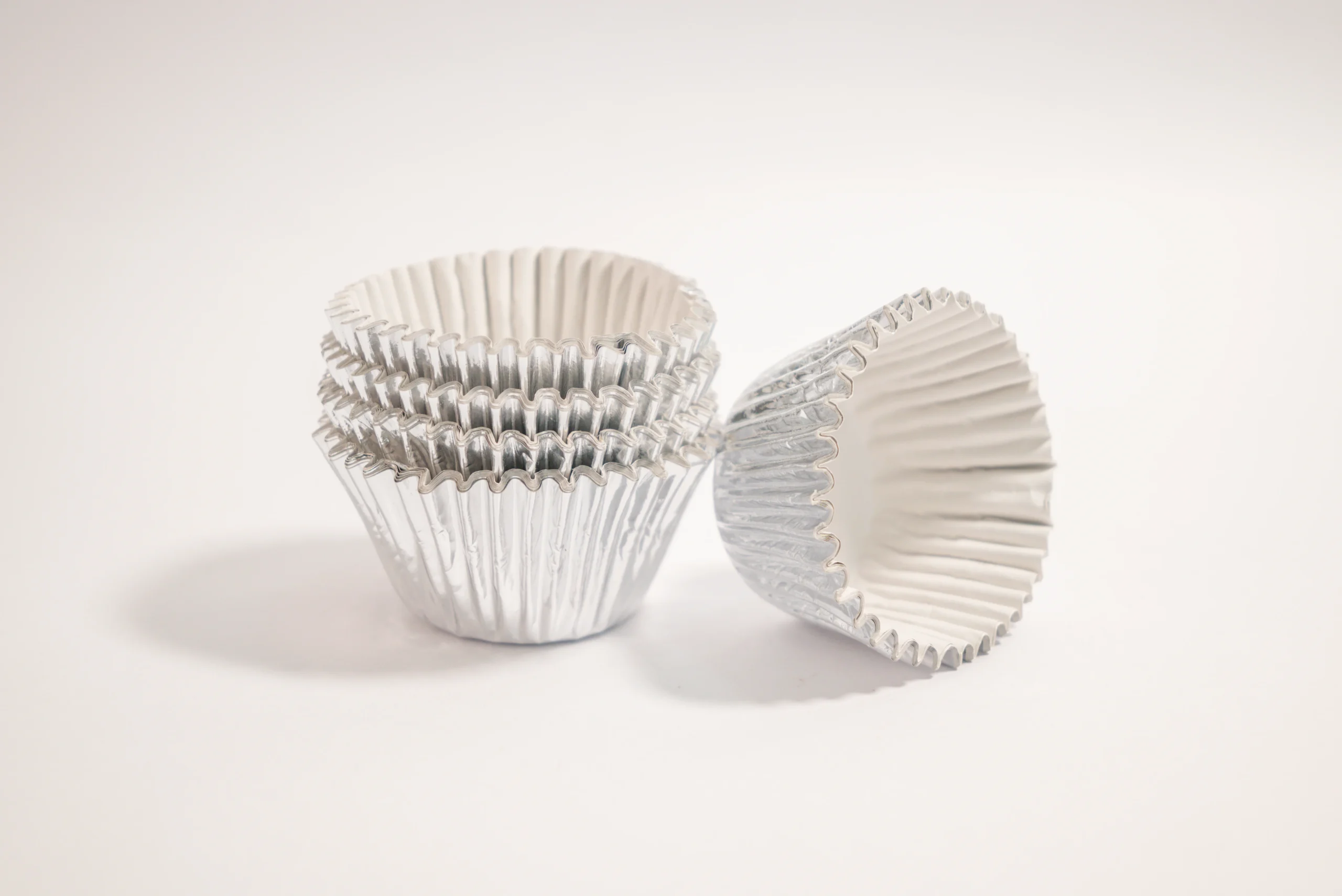 CAPACILLOS METALICOS PLATEADO *10U O 50U - Imagen 2