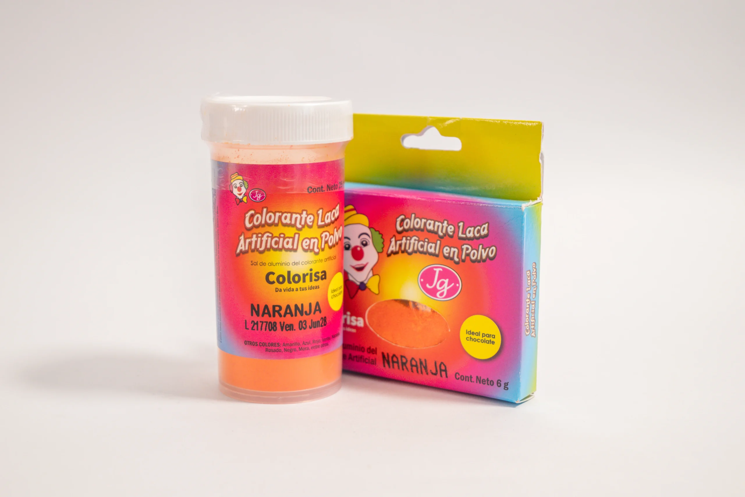 COLORANTE LACA ARTIFICIAL EN POLVO COLOR NARANJA *25G COLORISA
