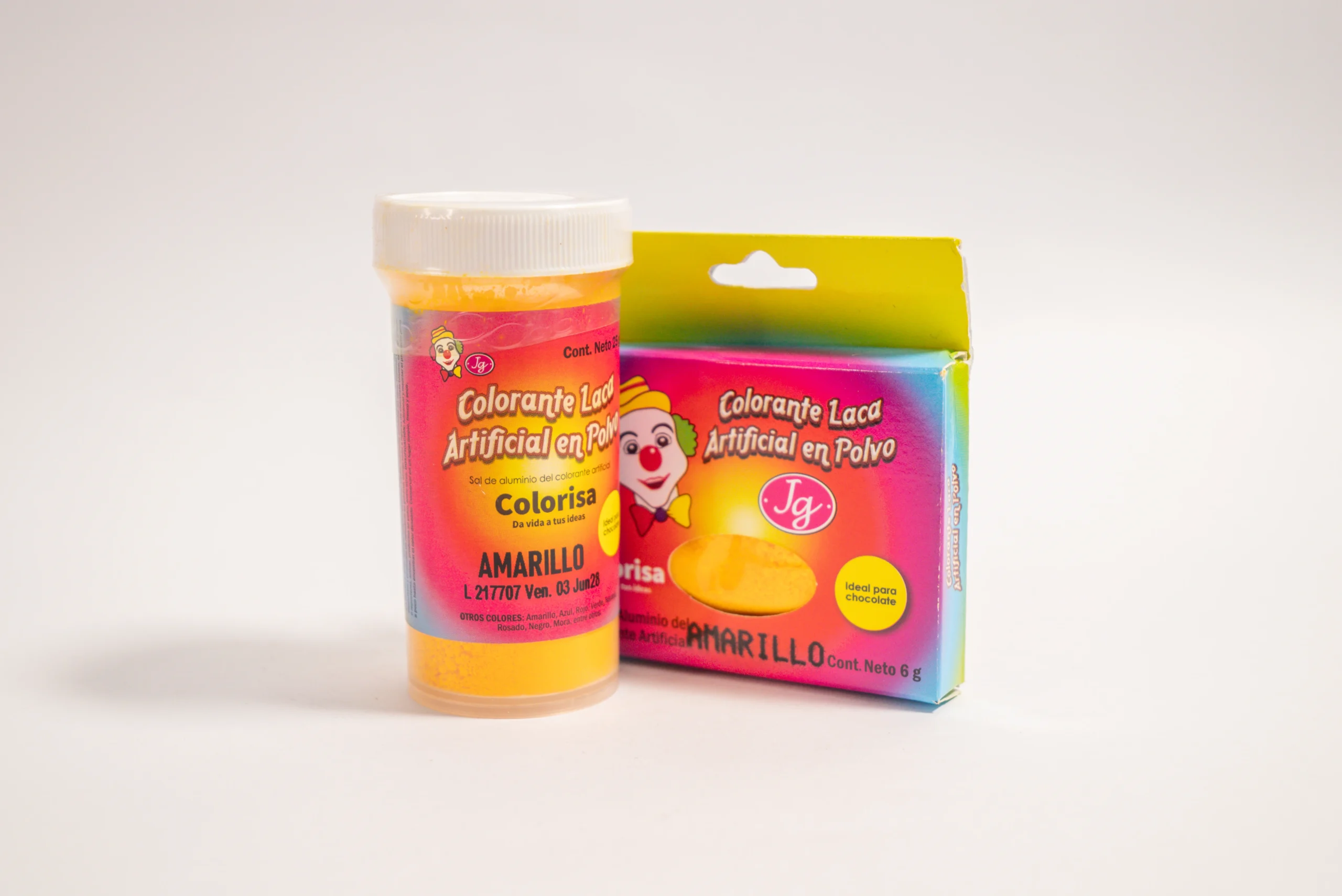 COLORANTE LACA ARTIFICIAL EN POLVO COLOR AMARILLO *25G COLORISA