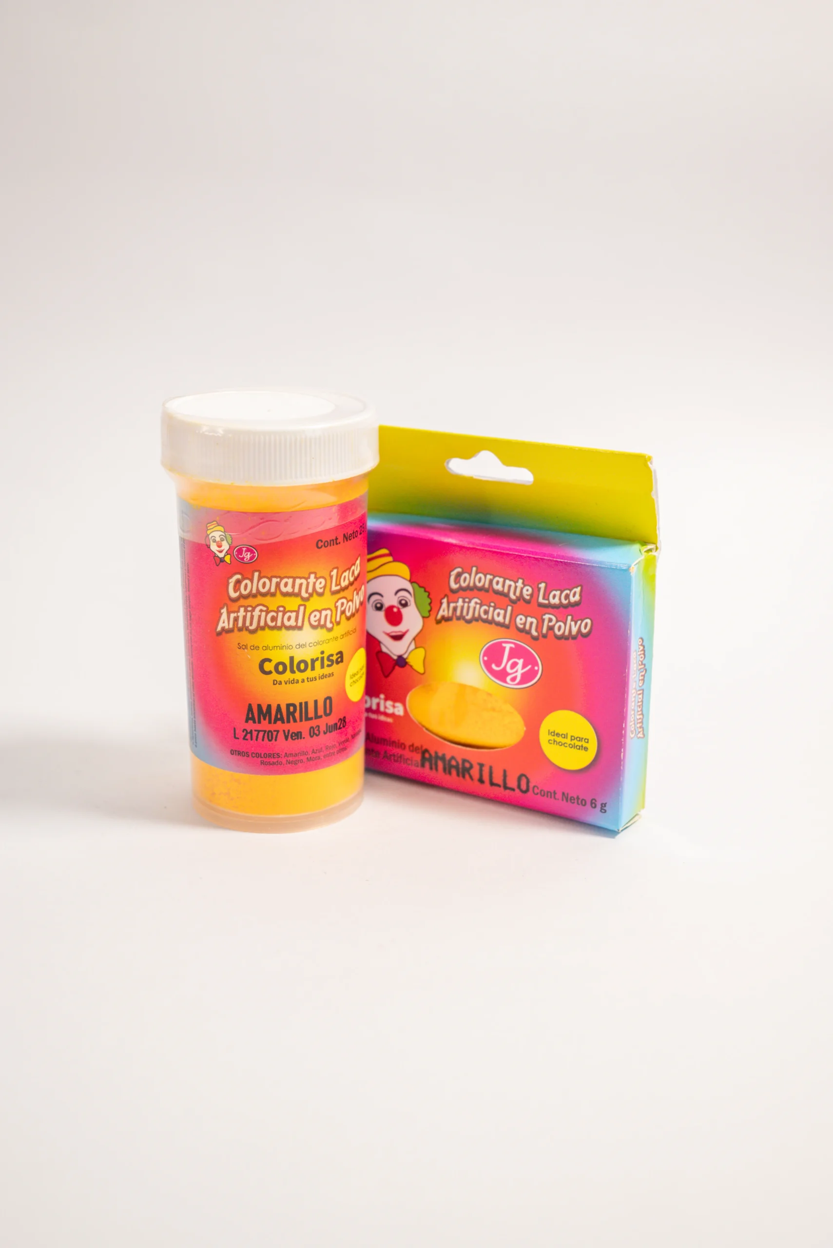 COLORANTE LACA ARTIFICIAL EN POLVO COLOR AMARILLO *25G COLORISA - Imagen 2