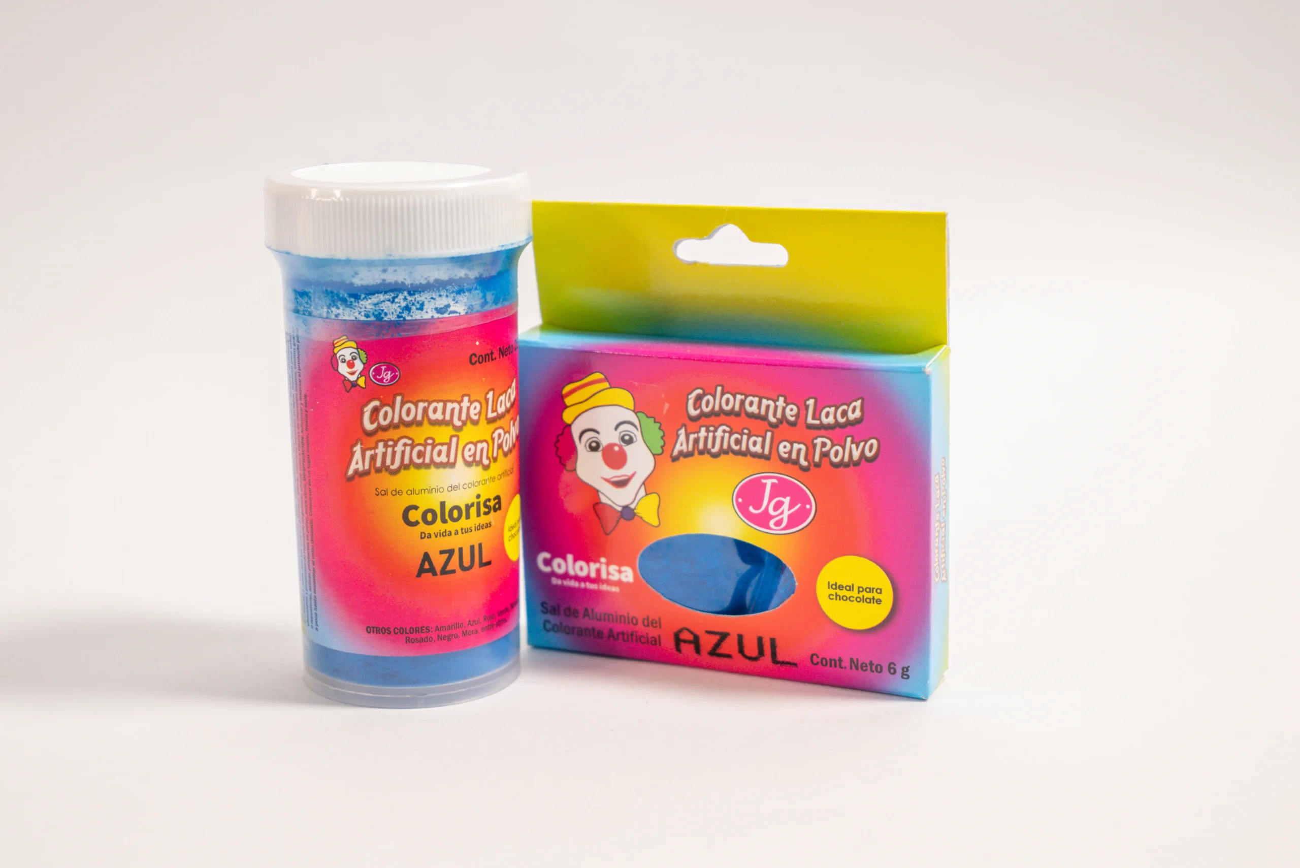 COLORANTE LACA ARTIFICIAL EN POLVO COLOR AZUL *25G COLORISA - Imagen 2